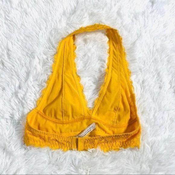 Free People Galloon Lace Halter Bralette Size XS - Picture 3 of 9
